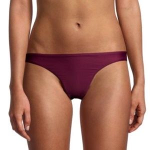 petal + sea by PQ WOMEN’s LOW RISE SCOOP FULL BIKINI BOTTOM in WINE RED Size- L